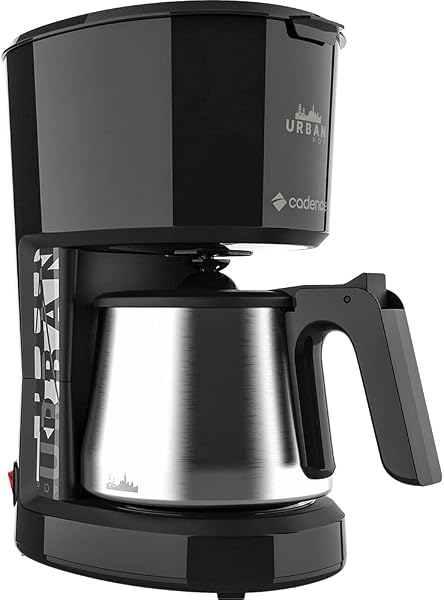Cafeteira Urban Pop Cadence Preto/Inox